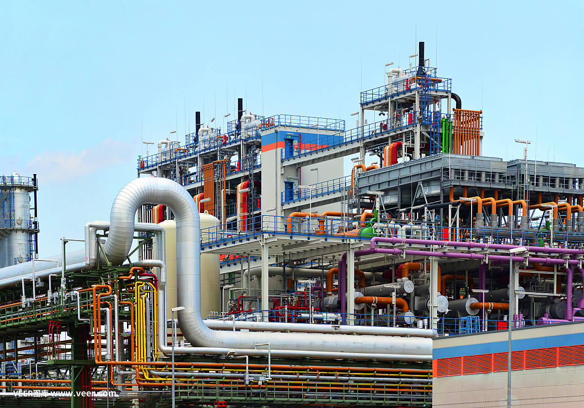 化學工業(yè)。制造化學產(chǎn)品的工廠。建筑和設備